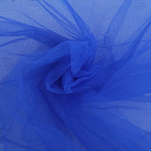 INKAJ Multi Purpose Solid Nylon Soft Net Combination Fabric - for Wedding, Parties, Costumes, and Decoration (16.4 x 4 Feet, Royal Blue) - Image 1