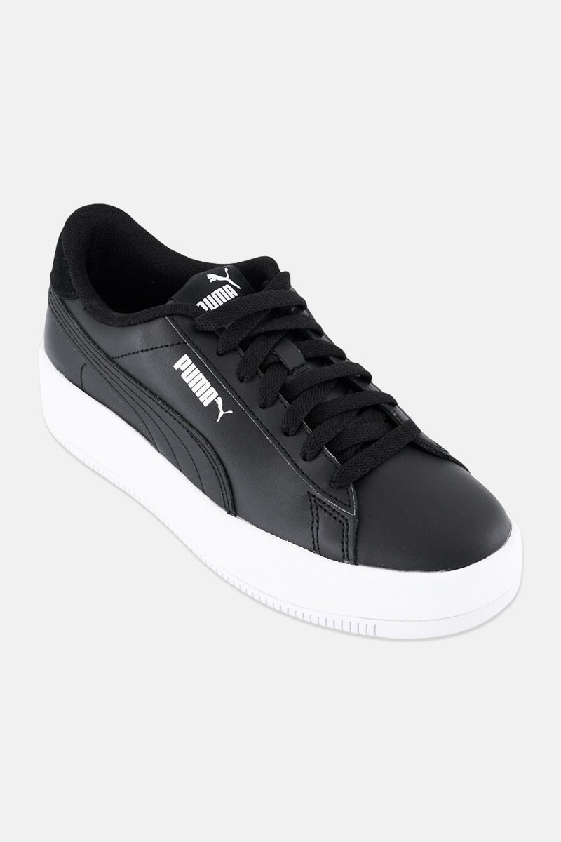 PUMA Women Lily Platform Lace Up Outdoor Shoes, Black - Image 1