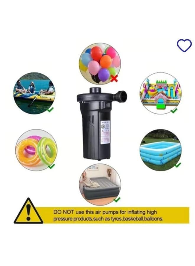 Portable Rechargeable Electric Air Pump Inflation Inflate Deflate Pump with 3 Nozzle  - Image 5