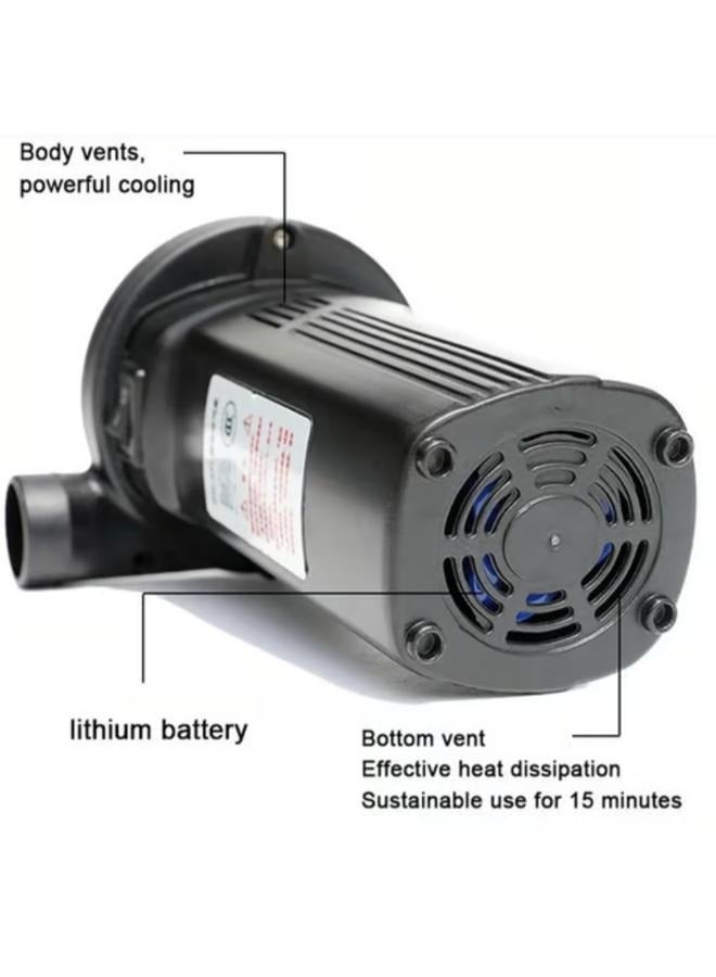 Portable Rechargeable Electric Air Pump Inflation Inflate Deflate Pump with 3 Nozzle  - Image 4