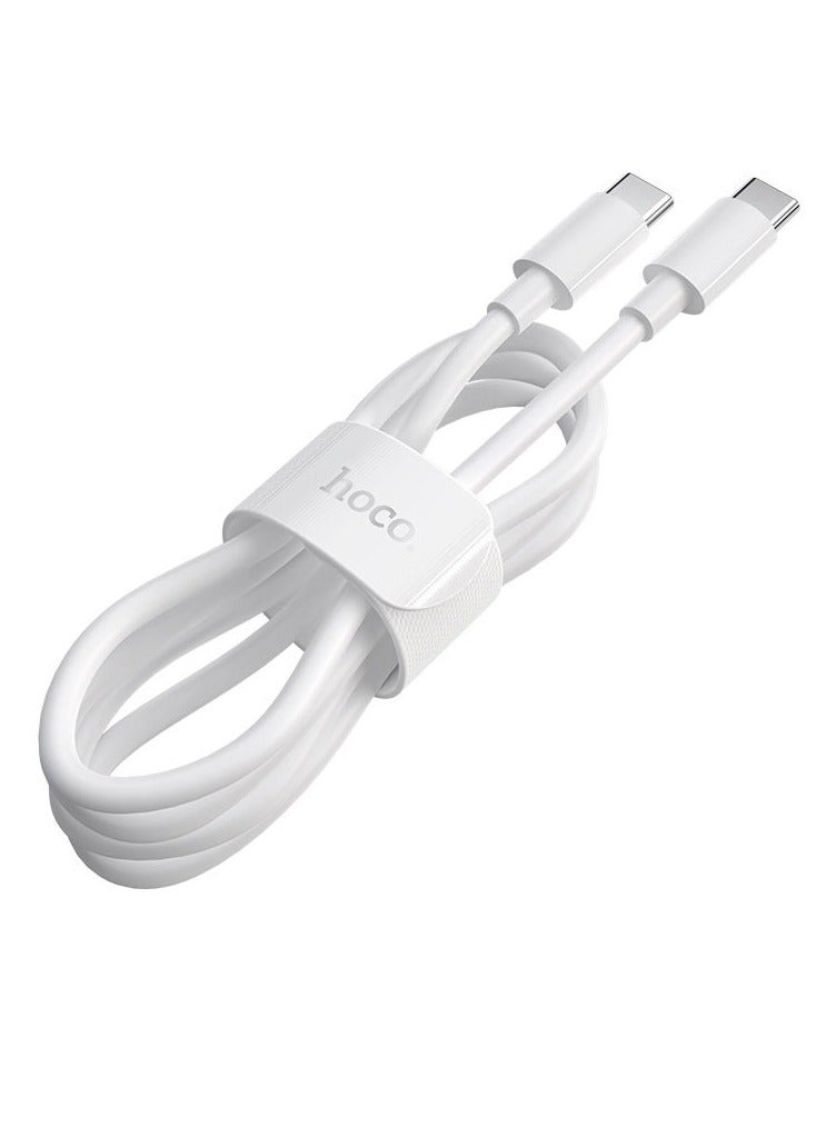 هوكو HOCO X51 كابل من النوع C إلى النوع C عالي الطاقة 100 وات شحن ومزامنة البيانات 2 متر - Image 5