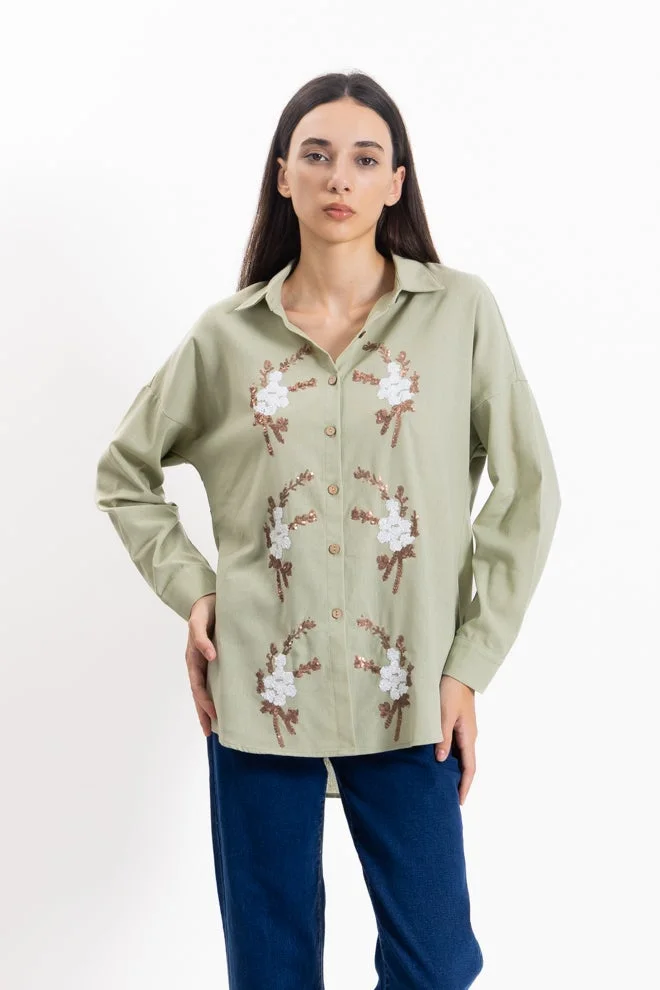 SHAPES EMBROIDERED COMFORT SHIRT