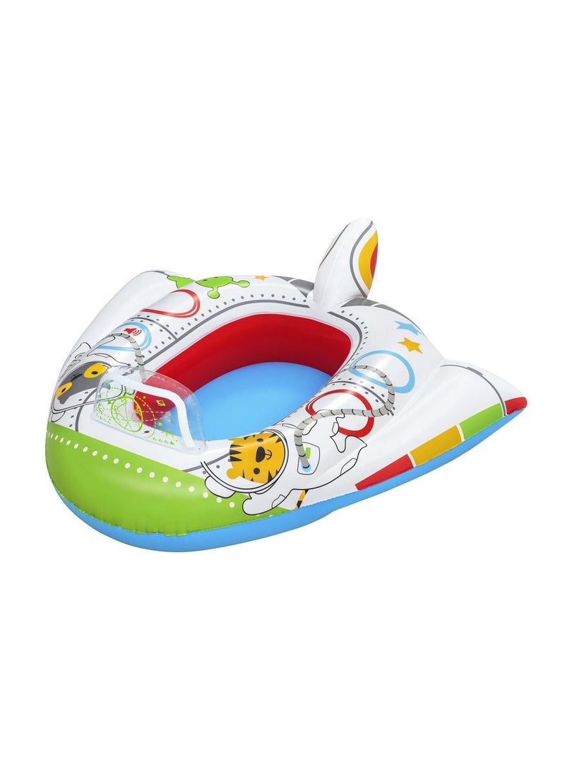 Bestway Bestway Space Ship Inflatable Baby Boat Float 1.04m x 99cm with sound #34178  - Image 1