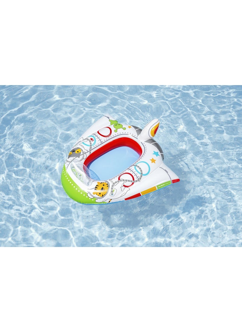 Bestway Bestway Space Ship Inflatable Baby Boat Float 1.04m x 99cm with sound #34178  - Image 4