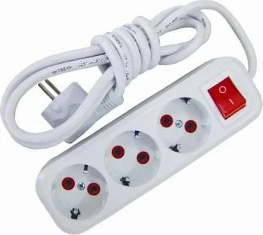 Rennway Switched 3-Plus Grounded Group Socket with 5 m Cable