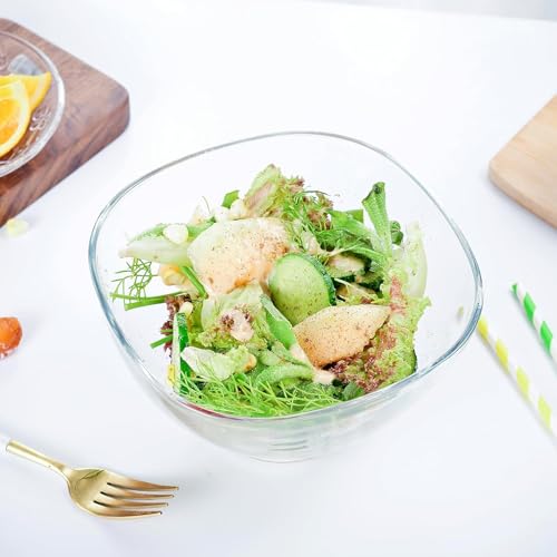 bellemax Glass Serving Deep Bowls 4 Inch Set of 6 for Kitchen,Salads Bowls, Dipping Bowls, Serving Bowl for Snack, Spices, Dipping, Creams, Salads, Dessert, Rice, Microwave Safe (BX-08) - Image 3