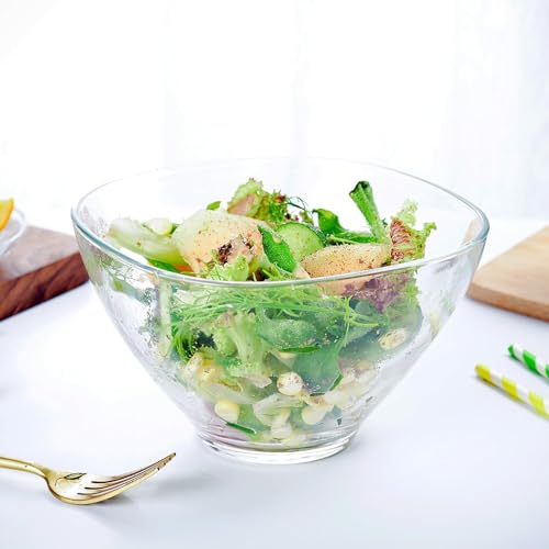 bellemax Glass Serving Deep Bowls 4 Inch Set of 6 for Kitchen,Salads Bowls, Dipping Bowls, Serving Bowl for Snack, Spices, Dipping, Creams, Salads, Dessert, Rice, Microwave Safe (BX-08) - Image 1