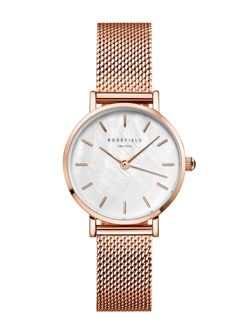 RoseField Rosefield Small Edit White Rosegold Women Watch - 26WR-265