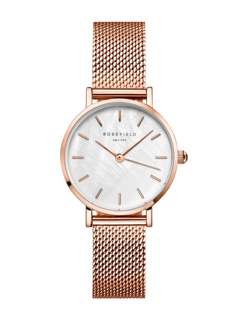 RoseField - Rosefield Small Edit White Rosegold Women Watch - 26WR-265 - Image 1