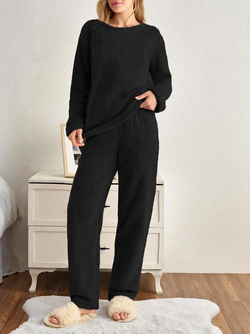 KOTTY Women's Stylish Black Winter Set for Travel & Airport Look (Black,S)-KTTWINTERSET188S - Image 5
