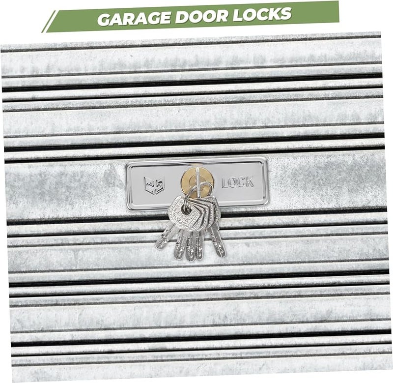 قفل باب اللف العمودي المعدني لمعدات مرآب البوابة مع مفتاح - Image 4