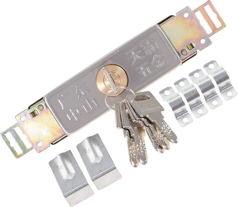 قفل باب اللف العمودي المعدني لمعدات مرآب البوابة مع مفتاح - Image 2