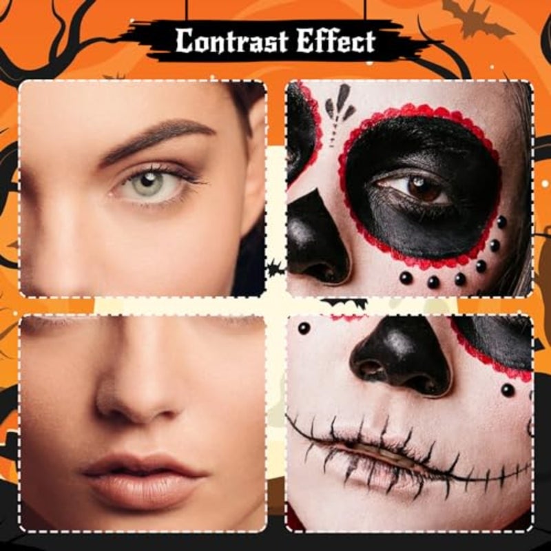Halloween Make-Up Set, Face Paint, Fake Blood Halloween, Fake Blood for Wounds Zombies, Vampires, Monsters, Cosplay, Theatre Make-Up and Fancy Dress Makeup for Scary Halloween Make Up - Image 3