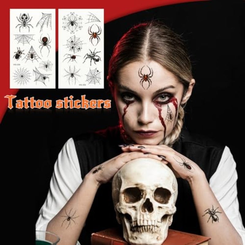 Halloween Make-Up Set, Face Paint, Fake Blood Halloween, Fake Blood for Wounds Zombies, Vampires, Monsters, Cosplay, Theatre Make-Up and Fancy Dress Makeup for Scary Halloween Make Up - Image 5