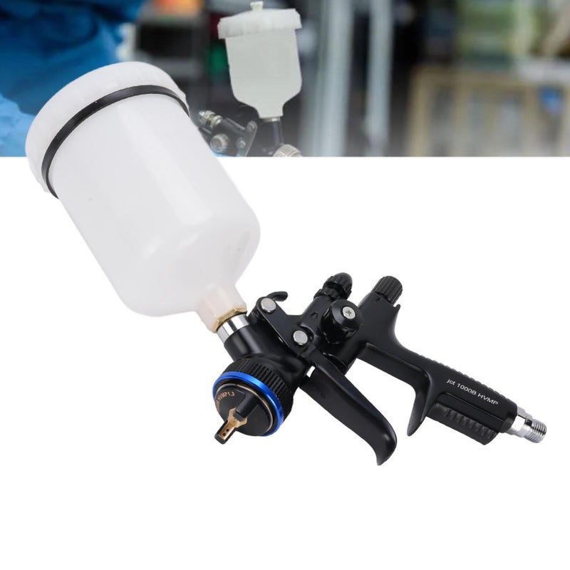 HVLP Spray Tool 4000B 600ml Cup 1.3mm Nozzle Air Paint Sprayer Tool Kit with Cleaning Brush for Furniture Walls Door - Image 1