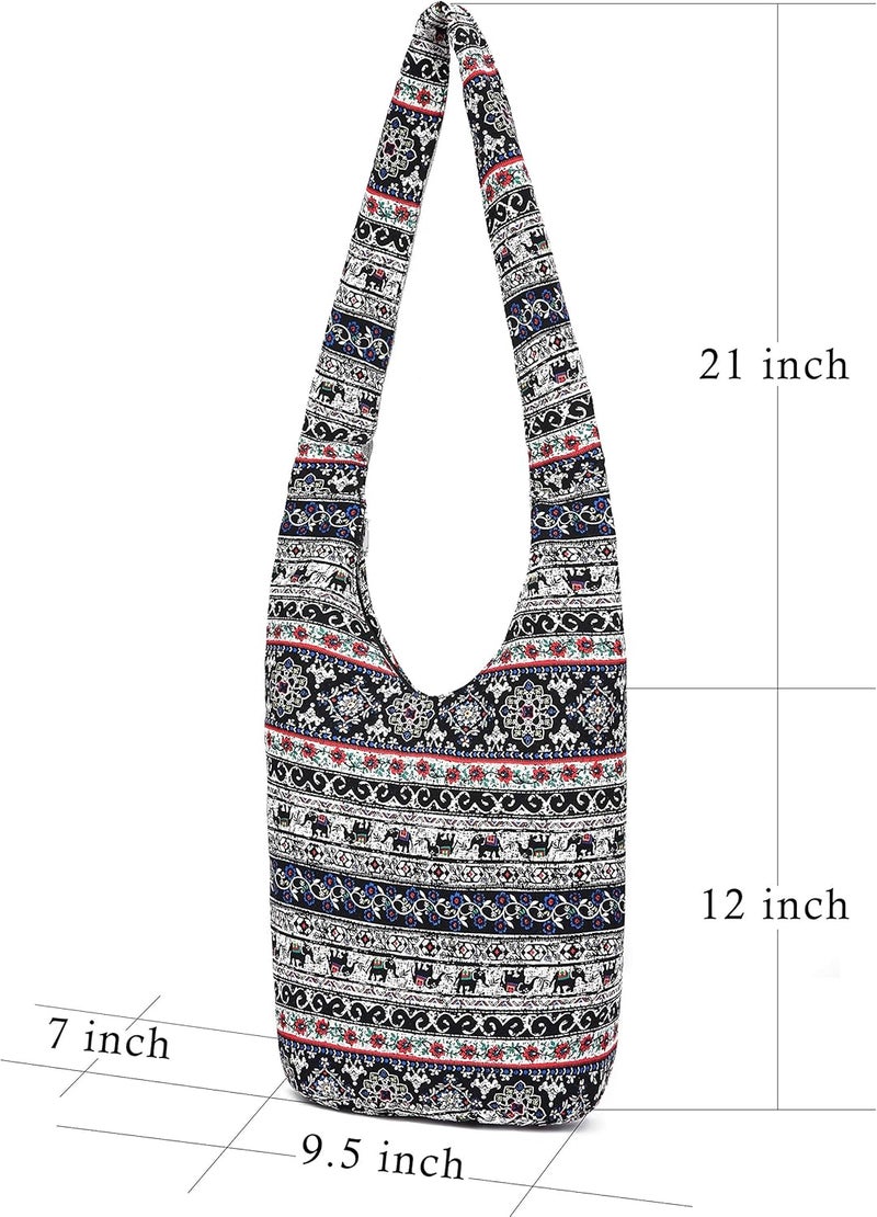 Coton Pose Women Shoulder Handbags Fashion canvas Hippie Crossbody Bags Bohemian Animal Prints Hobo Bags - Image 2