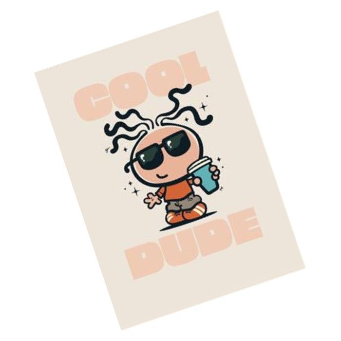 UK Greetings Bubblegum Blank Congratulations Cool Dude Greeting Card - Image 2