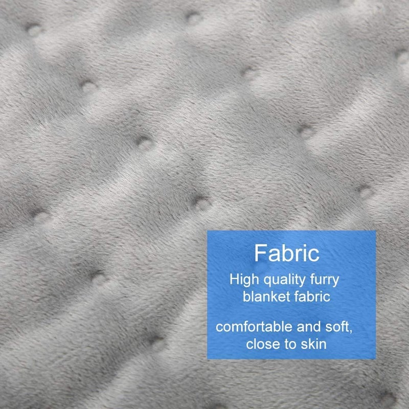 woobles Electric Blanket Heating Cushion Heated Multifunctional Electric Winter Warm Heating Blanket Office Home Chair Pad Mat 6-speed Temperature Control and 4 Time Settings Safe and Comfortable to Use(US)-US - Image 5