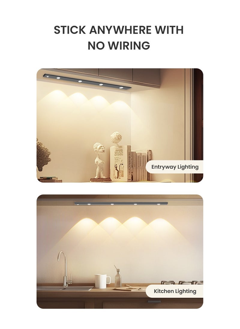 Yeelight - YL-Mate-Cat-eye Closet Light-28cm-Non Smart-Silver | Human + Light sensing | Type C Charging | - Image 1