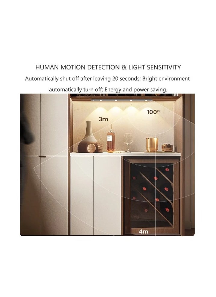 Yeelight - YL-Mate-Cat-eye Closet Light-28cm-Non Smart-Silver | Human + Light sensing | Type C Charging | - Image 1