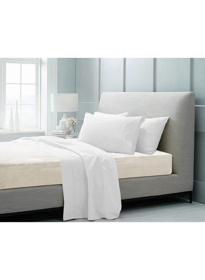 مورانو ملاءة مخملية ملائمة 160 × 200 × 25 سم - عاجي - Image 2