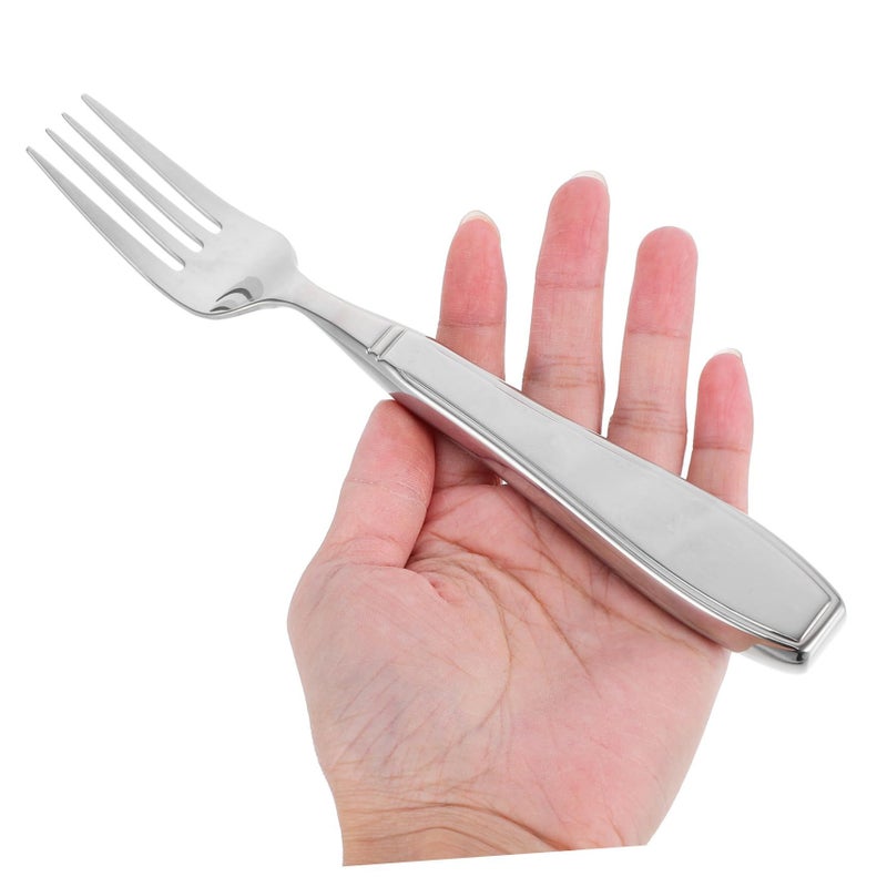 Stainless Steel Weighted Utensils Forks and Spoon for Seniors Tremor Support Ergonomic Adaptive Elderly - Image 5