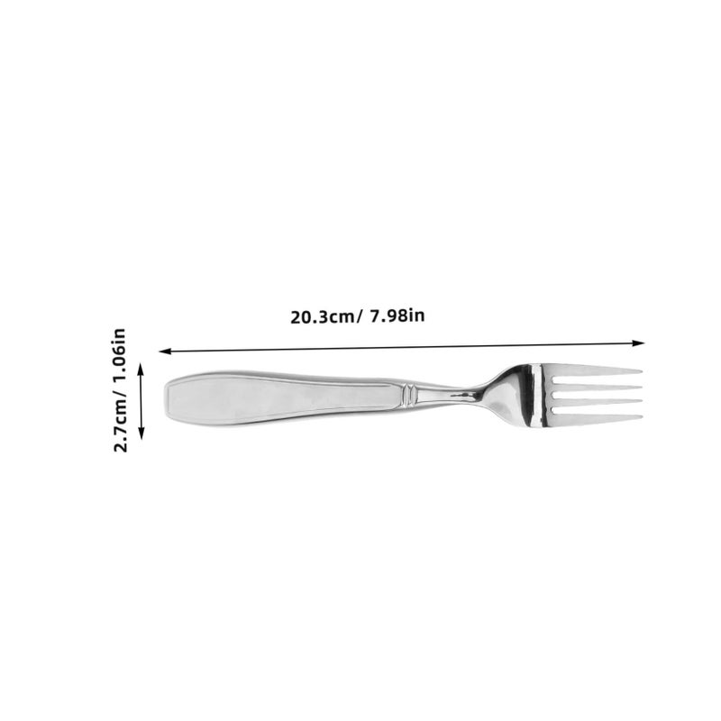 Stainless Steel Weighted Utensils Forks and Spoon for Seniors Tremor Support Ergonomic Adaptive Elderly - Image 3