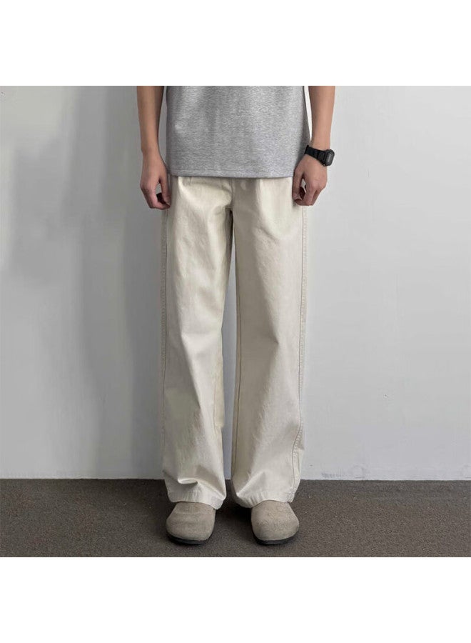 Swamp Area American Retro Pure Cotton Washed Cargo Pants, Loose Straight-leg Casual Trousers For Men, Autumn And Winter K8312, Apricot Color, 2XL - Image 3