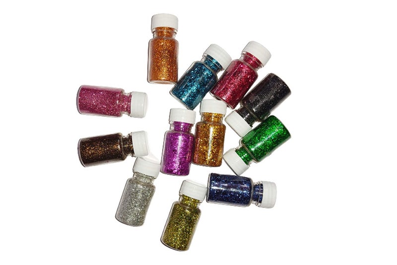 Mahadev Ji Glitter MultiColored Sparkle Glitter Powder Glitter Dust for Art CraftSchool and DIY Projects Pack of 12 15 g Each 180 2 - Image 5