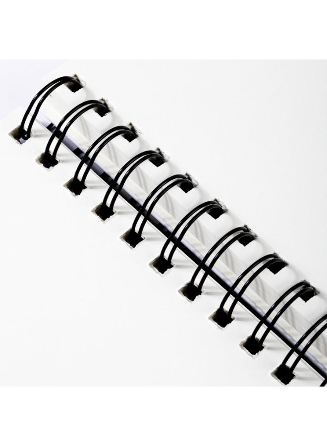 Deli EC276 Finonolo A4 Sketch Book 鈥?Vertical Spiral Bound Drawing Pad, 60 Sheets, 160gsm Paper, Hardcover Artist Sketchbook for Drawing & Illustration. - Image 3