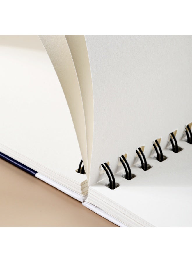 Deli EC276 Finonolo A4 Sketch Book 鈥?Vertical Spiral Bound Drawing Pad, 60 Sheets, 160gsm Paper, Hardcover Artist Sketchbook for Drawing & Illustration. - Image 2