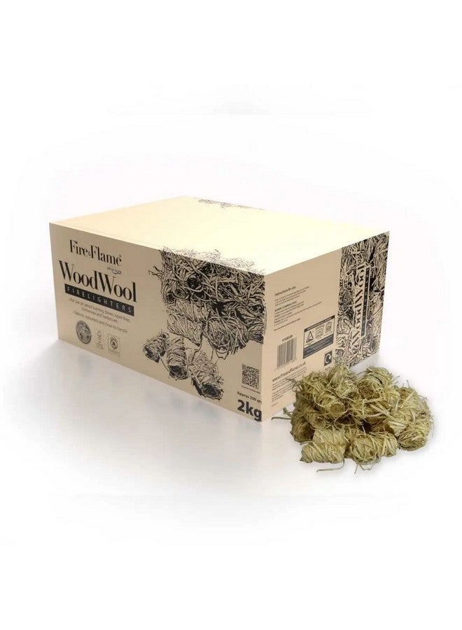 بار-بي-كويك مواد إشعال نار وشعلة من صوف الخشب البني 2 كجم CUBE0051 - Image 1