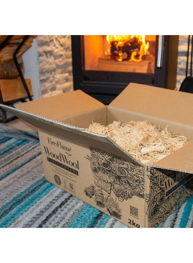بار-بي-كويك مواد إشعال نار وشعلة من صوف الخشب البني 2 كجم CUBE0051 - Image 3