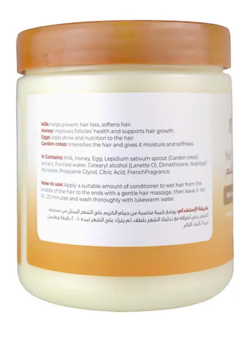 Melano Pharma Hair Conditioner Cream With Milk And Honey And Egg 500 g - Image 2