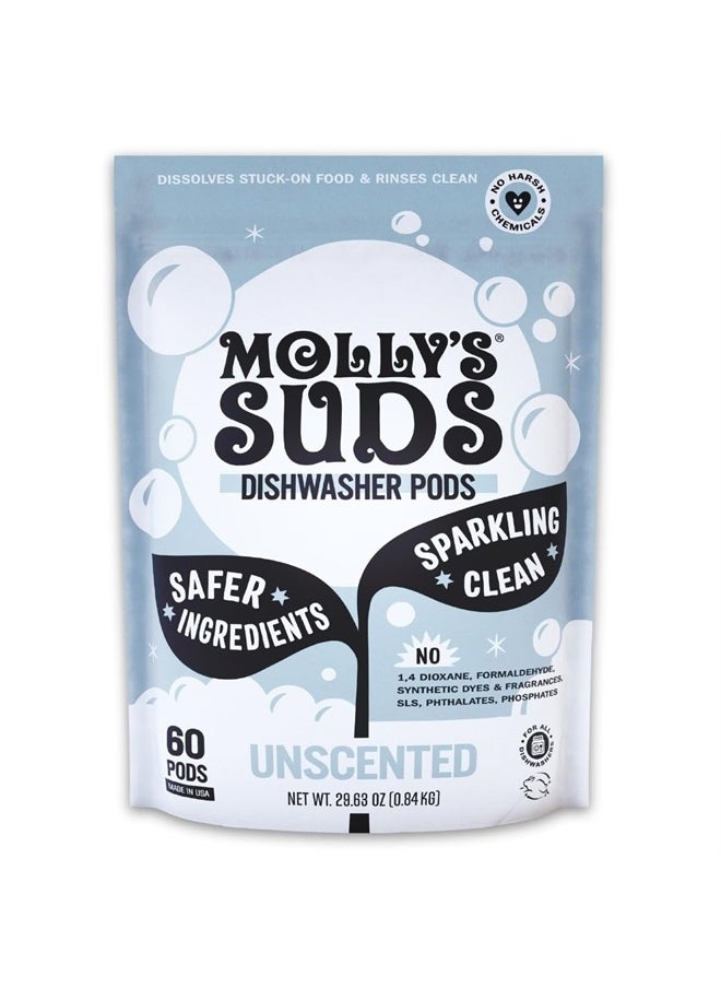 Dishwasher Pods | Natural Dishwasher Detergent, Cuts Grease & Rinses Clean (Residue-Free) for Sparkling Dishes | 60 Auto-Release Tabs (Unscented) - pzsku/Z72F8E53203AD7E5C54A9Z/45/_/1715476264/f16ba45f-830c-4104-909e-42f9b0e5aadc