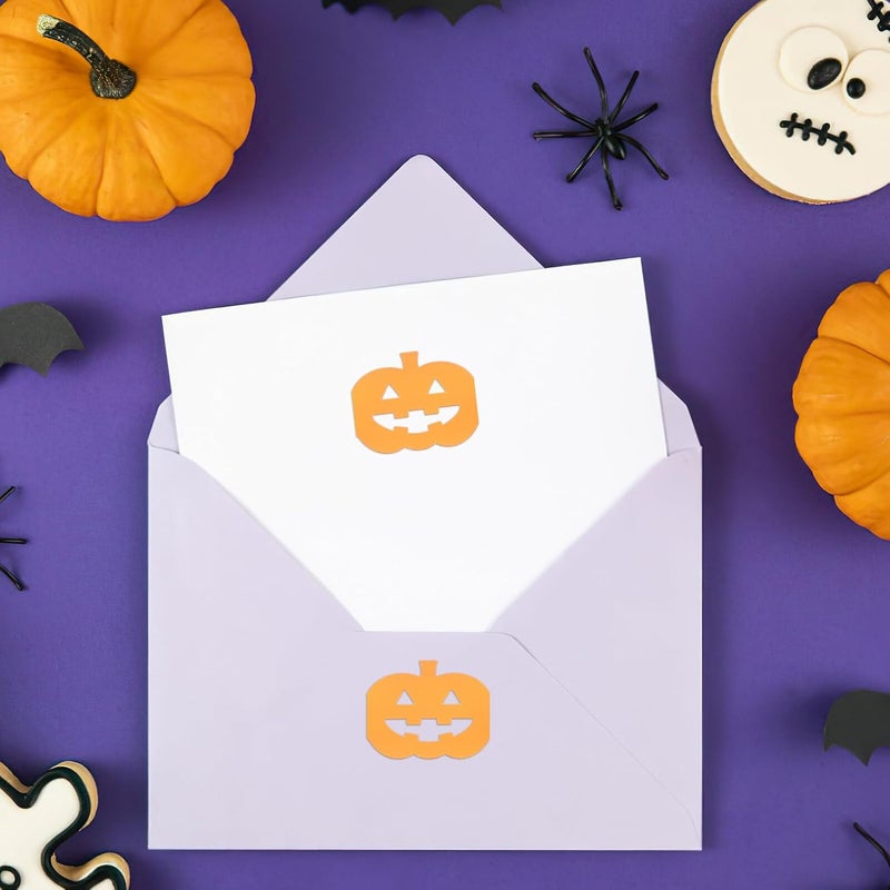 WOONEKY Halloween Adhesive Tape 2 Rolls Pumpkin Orange Gradient Pet Decorative Crafting Tape for Wrapping and Scrapbooking Seasonal Halloween Decor - Image 4
