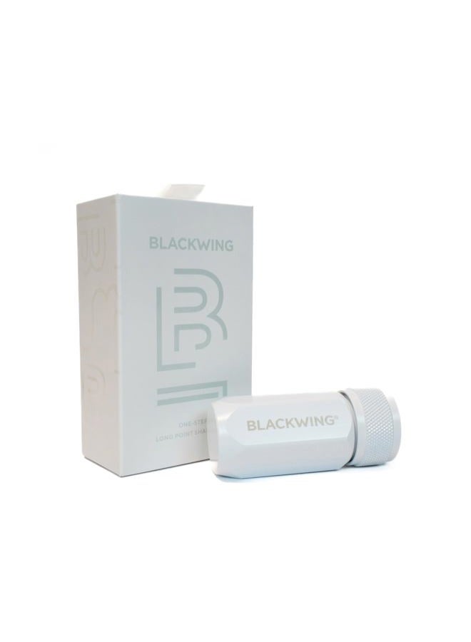 Blackwing One-Step Long Point Sharpener, German Steel Blade, Machined Aluminum, Compact Design, White - Image 1