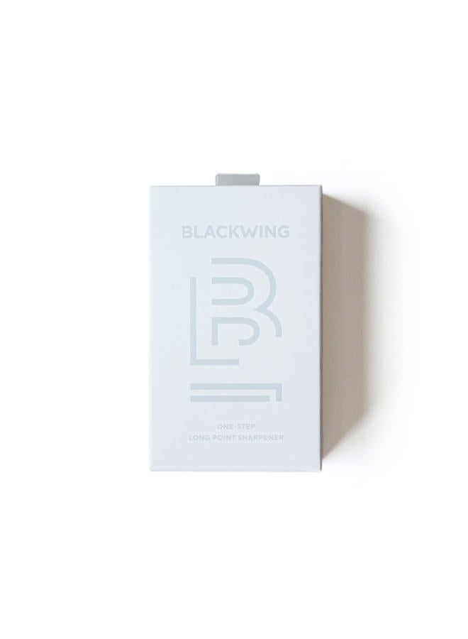 Blackwing One-Step Long Point Sharpener, German Steel Blade, Machined Aluminum, Compact Design, White - Image 4