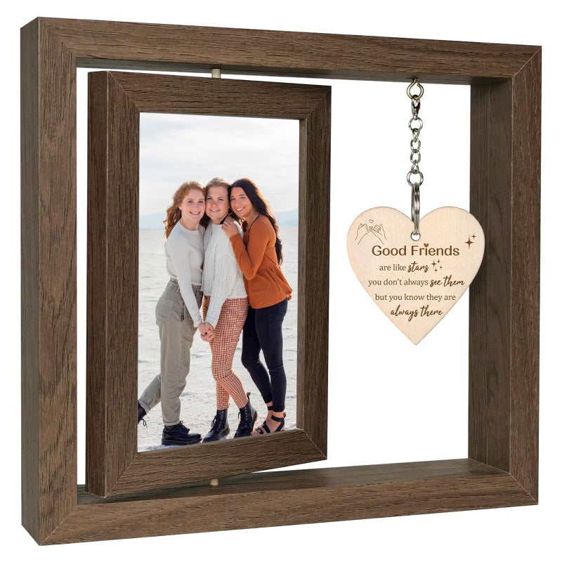 EYITUPC Good Friends Are Like Stars - You Don't Always See Them - But You Know They're Always There Picture Frame Friendships Gifts for Best Friend Woman Besties BFF - Image 1