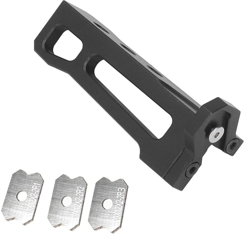 مُسَوِّي الخشب اليدوي مع 3 شفرات من الفولاذ التنغستن، كاشط من سبائك الألومنيوم لتشطيف حواف الأثاث، مقبض مريح - Image 1