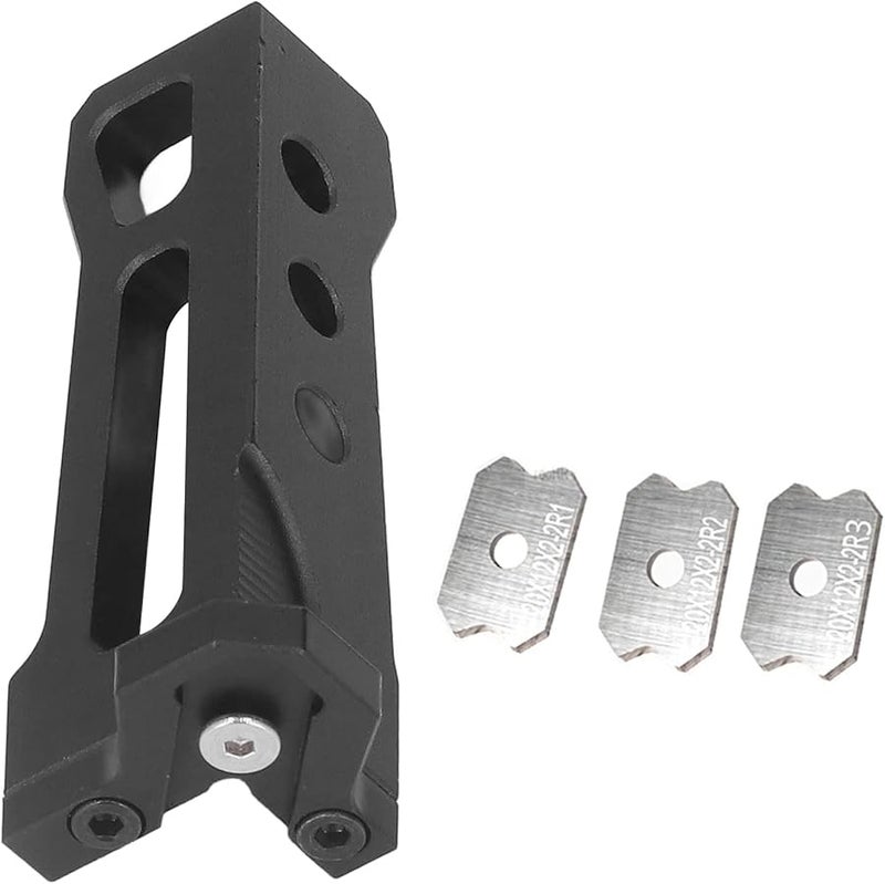 مُسَوِّي الخشب اليدوي مع 3 شفرات من الفولاذ التنغستن، كاشط من سبائك الألومنيوم لتشطيف حواف الأثاث، مقبض مريح - Image 4