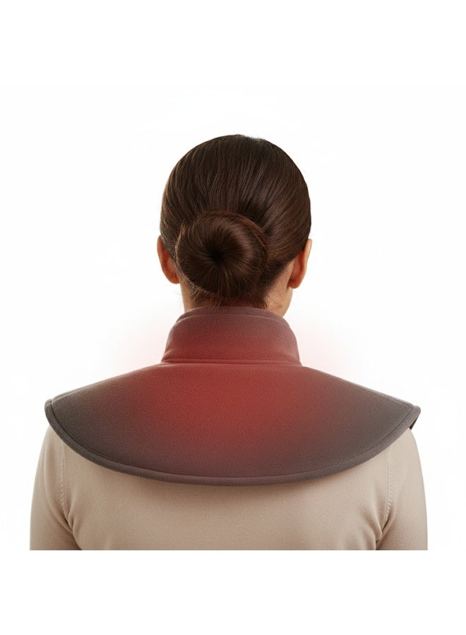 بريما وسادة حرارية كهربائية مصممة للكتف والرقبة لتخفيف الشد العضلي والإجهاد اليومي مع خامة ناعمة مريحة وتحكم في درجة الحرارة تناسب الاستخدام اليومي - Image 5