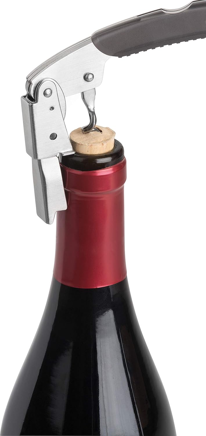 Trudeau Maison Double Lever Corkscrew SilverBlack - Image 4