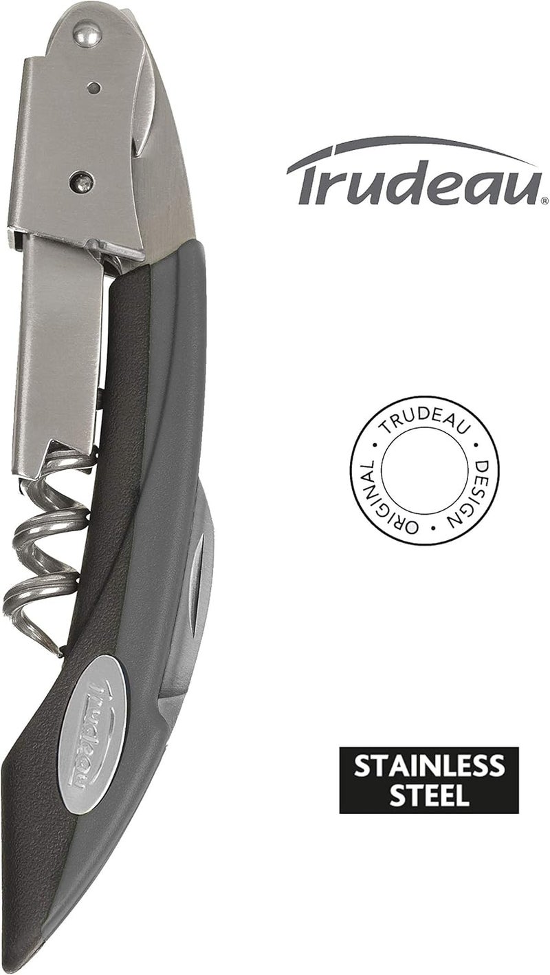 Trudeau Maison Double Lever Corkscrew SilverBlack - Image 2
