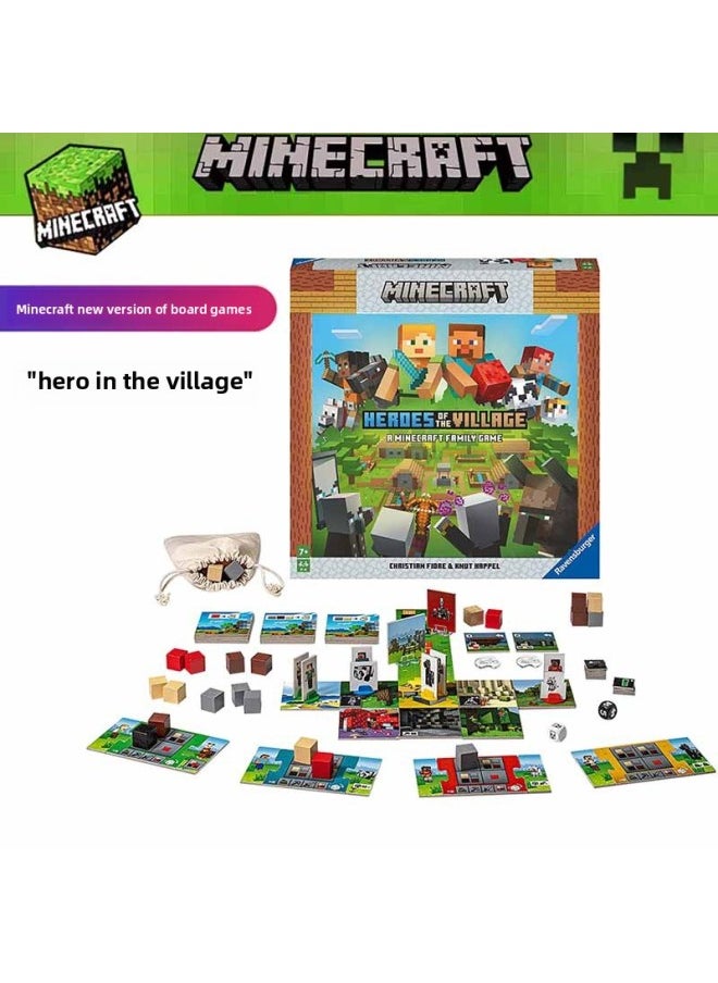 null - Minecraft Board Game Children's Monopoly Peripheral Block World Puzzle Game Intellectual Thinking Development Burning-Color:Minecraft Board Game (single Board Game) - Image 1