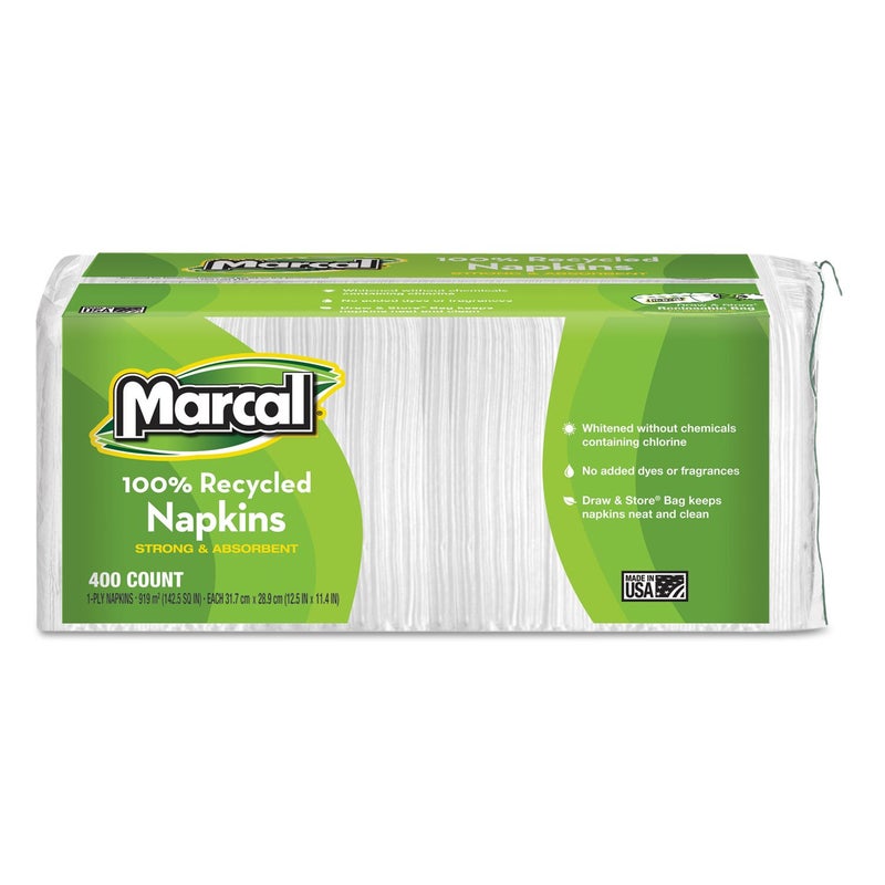 Marcal MRC6506PK - Marcal Manufacturing, LLC Small Steps 100% Recycled Lunch Napkins - Image 2