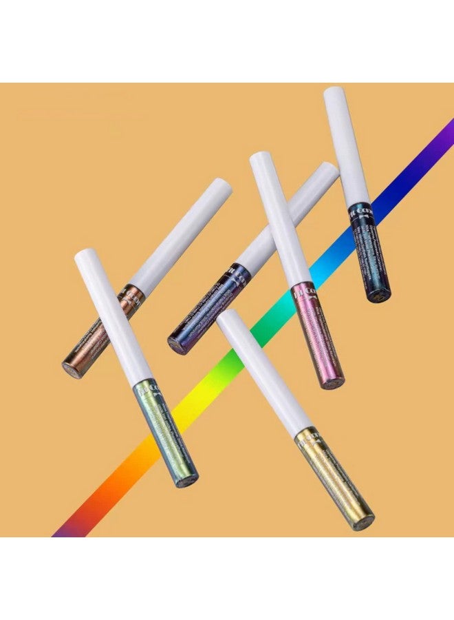 Corleone Glitter Liquid Eyeliner, Metallic Change Color Rainbow Eyeliner Gel Multicolor Highly Pigmented Waterproof Longerlasting Colorful Eye Liner Gift Kit For Women And Girls - Image 5