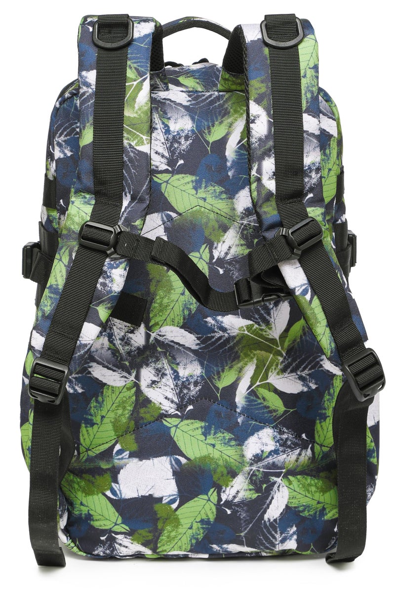 Wotony Military Tactical Backpack for Men Waterproof Daypack 3 Day Assault Pack Molle Bag with Water Bottle Holder (Green leaves, 25L) - Image 3