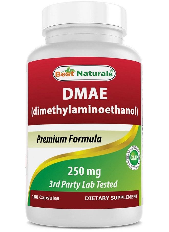 Best Naturals - Dmae Supplement 250 Mg 180 Capsules Dimethylaminoethanol Bitartrate - Image 1