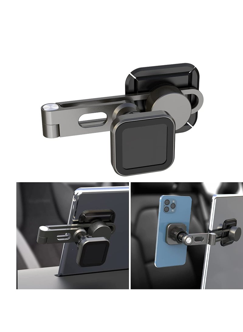 Excefore Car Magnetic Phone Holder Fit for Tesla Model 3/Y Auto Phone Mount Folding Hiddens Bracket Compatible With Magsafe Cellphone 360° Rotation Invisible Support Gift for Man Woman - Image 1